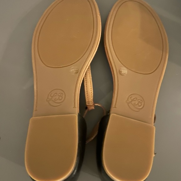 Lucky Brand Size 7.5 Brown Black T-Strap Thong Sandals NWOT. NO BOX. - Picture 3 of 9